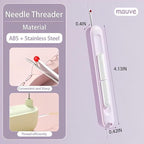 Upgraded 2 in 1 Automatic Needle Threaders Seam Ripper,Quilting Supplies Sewing Kit,Quick Sewing Machine Loop Needle Threaders (Christmas Limited Edition Red-3pcs)