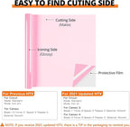 HTVRONT Pink Heat Transfer Vinyl Rolls - 12" x 8ft Baby Pink HTV Vinyl for Shirts, Iron on Vinyl for All Cutting Machine - Easy to Cut & Weed for Heat Vinyl Design