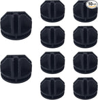 10Pcs Wire Cube Connectors, Black Wire Cube Storage Connectors Half Buckle Wire Grid Cube Shelf Plastic Connectors for Wire Cube Storage Shelving Unit and Modular Closet Organizer, SATONBEYI