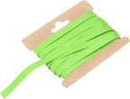 MECCANIXITY Double Fold Bias Tape for Sewing 1/3 Inch x 6 Yards Satin Pre-fold Continuous Binding Tape for Seaming Quilting Hemming Binding DIY Crafts, Green