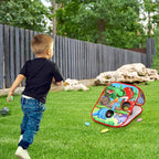 Bean Bag Toss Game for Kids/Double-Sided Foldable Cornhole Board/Backyard Beach Yard Outdoor Toys for Kids Ages 4-8/5-Second Setup/Party Supplies for Kids