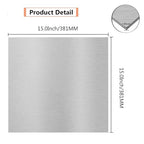 6061 T651 Aluminum Sheet Metal 15 x 15 x 1/8 (0.125") Inch Thickness Rectangle Metal Plate Covered with Protective Film, 3mm Aluminum Sheet Plate Flat Stock, Finely Polished and Deburred