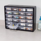 Akro-Mils 24 Drawer Hardware, Craft and Office Supply Storage Cabinet Bundle (2-pack)