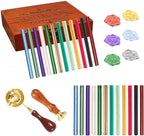 Wax Seal Sticks, Afobby 15 Pieces Glue Gun Sealing Wax Sticks for Wax Seal Stamp, New Wine Red Wax Sealing Sticks for Wedding Invitations, Cards, Envelopes