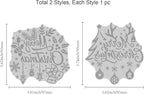 ORIGACH 2 PCS Merry Christmas Hot Foil Plate for Card Making DIY Scrapbooking Paper Decor Embossing Foil Handmade Craft