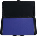 Large Ink Pad for Stamps, 6.14"×3.38" Stamp Pad, Ink Pad for Office, Notarization, and Rubber Stamps (Blue