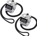 Amble Tally Clicker Counter, Metal Case Mechanical Clicker Digital Handheld Tally Counter with Nylon Lanyard