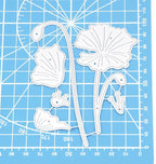 Lapoo Metal Cutting Die for Scrapbooking, 3D Backgrounds Frame New Cutting Dies DIY Album Card Making Decor Paper Craft Metal Die Cuts Party Wedding Decorations (Sunflower C 4 x 3.1 in)