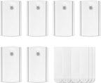 Universal Frame Hanger, Jumbo, 6 Plastic Picture Hangers, 16 Large Removable Adhesive Strips, Damage Free Picture Hanging Hooks Heavy Duty, No Nails Picture Hooks