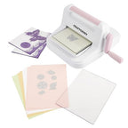 Die Cutting Machine and Embossing Machine – 6'' Opening Size for Cardmaking, Scrapbooking, and DIY Crafts – Complete Set with A5 Die Cuts, Embossing Folders, and Plates(Pink)