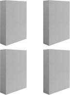 BAOFALI 4 Pcs Large Stamping Foam Grey Moldable Foam Stamps Plastic Dry Foam Stamp Pad Cut and Dry Foam Stamping Foam Block for Sculpture, Modeling, DIY Arts and Handicrafts Projects