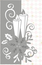 Metal Cutting Dies DIY Merry Christams Embossing Stencil Template Scrapbooking Card Making Mold Photo Album Arts Crafts Tools (Christmas Candle lace-7.6x12.9cm)