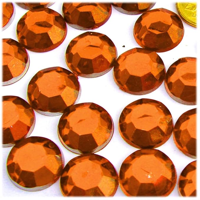The Crafts Outlet 72pc Rhinestones Round 20mm - Flatback Champagne