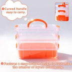 Bead Organizers 3-Tier Stackable Storage Container Box 87 Pcs Diamond Art Storage Plastic Storage Cases Mini Clear Bead Storage Containers for Bracelet Making DIY Jewelry Craft Nail Transparent Boxes