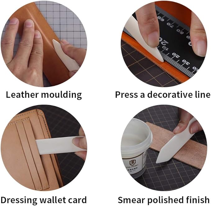 WUTA 100% Genuine Bone Folders Creaser Crafts Scoring Folding Creasing Origami Paper Creaser Crafting Tool for DIY Handmade Burnishing Bookbinding and Paper Crafts,1 Pack