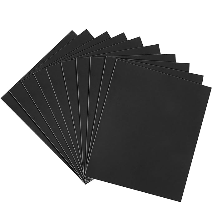 1000 Grit Sandpaper, 9 x 11 Inch Wet Dry Sand Paper Hand Abrasive Sanding Sheets for Wood Metal Automotive Sanding and Polishing, Fine - 10 Sheets