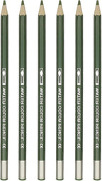 PATIKIL Watercolor Pencil, 6Pcs Water Soluble Pencils for Blending, Coloring, Sketch Drawing, Painting, Olive Green