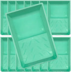 4 Inch Paint Tray, 15 Pack Plastic Paint Roller Tray, Heavy Duty Disposable Paint Pan, Sturdy Home Painting Supplies & Tools for Paint Rollers & Roller Brushes