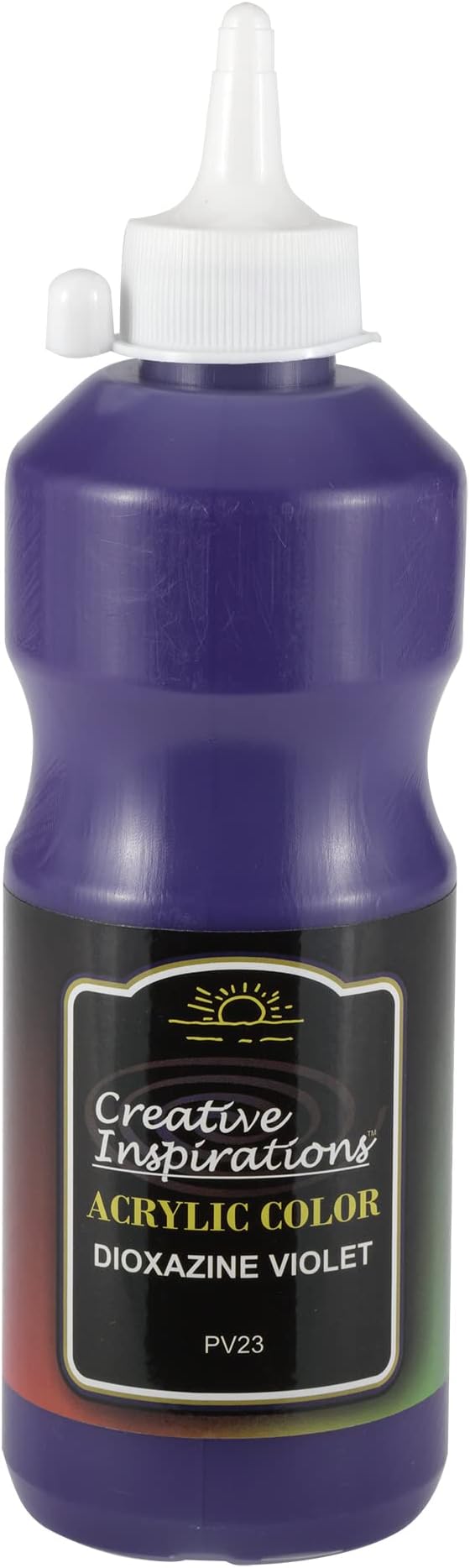 Creative Inspirations Acrylic Paint - Dioxazine Violet - 500 mL Bottle - Smooth & Creamy Consistency, Vibrant Pigmentation, Great Coverage for Artists - Clean Up with Soap & Water