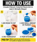 BALTIC DAY – 10 Pigment Paste for Epoxy Resin [20g] – Opaque Epoxy Colorant, Liquid Dye & Mica Powder for DIY Resin Art, Molds, Coasters, Tumblers, Jewelry Making & Wood Projects