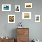HOTUO 10 Pack 5x7 White Picture Mats, 4 Ply Thickness Frame Mattes for 4x6 Photo, Photo Mat with Core Bevel Cut, for Frames/Artwork/Print/Pictur.