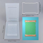 BAOFALI 3D Embossing Folder and Metal Die Set for Card Making,Book Shape Background Plastic Textures Fades Embossing for Paper Crafting Handmade Crafts Graduation Season Scrapbook Card Decorati