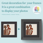 MBC Mat Board Center, 10 Pack 8x8 for 6x6 Black Picture Mats Frame Mattes, Bevel Cut, Acid Free, 4-ply Thickness
