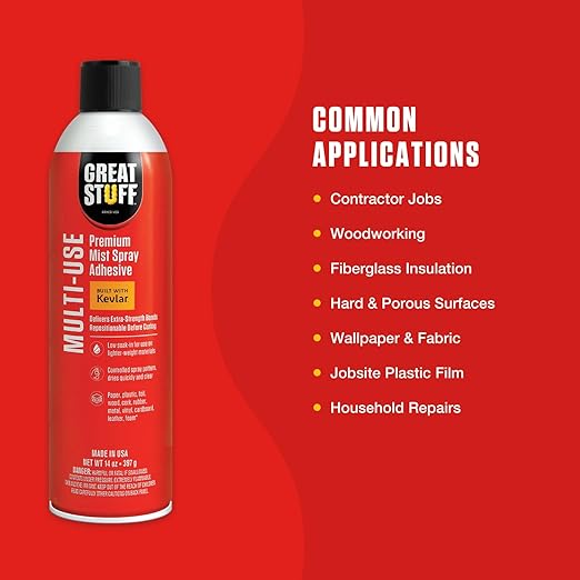 Great Stuff™ Multi-Use Mist Adhesive - 14 oz - Aerosol