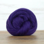 Revolution Fibers Merino Wool Roving | Premium Combed Wool Top | 22 Micron, Perfect for Felting Projects, Spinning, Wall Hangings and Tapestry (Amethyst)