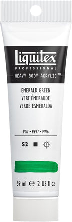 Liquitex Professional Heavy Body Acrylic Paint, 2-oz (59ml) Tube, Emerald Green
