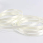 HUIHUANG Solid Color Satin Ribbon 1/8 inch x 100 Yards Roll Ribbon Thin Small Satin Double Faced Ribbon for Crafts Gift Wrapping Wedding Invitation Card DIY Bows(Beige/Ivory)