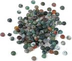 Natural Indian Agate Disk Stone Beads 4x2mm 160pcs Rondelle Loose Semi Gemstone Beads for Jewelry Making Design