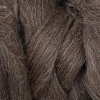 Kondoos Natural Wool roving, 8 OZ. Best for Needle Felting, handcrafts and Spinning. Natural Colours, un-Dyed. (Brown Mocha, 8 oz)