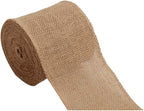 3 Pack - (Total 30 Yards - 90 feet) Burlap Ribbon 4" x 10 Yards Natural Jute 4 Inch 30ft roll (Natural, 4 Inch X 10 Yards) Total 90'