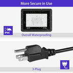 30W UV Light for Resin Curing 3D Printer Curing Lamp Kit for SLA/DLP/LCD 3D Printing 395-405nm Efficient IP66 Waterproof Flood Light with 36pcs Black Light Lamp Beads (Curing Lamp 30W)