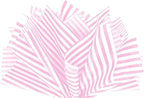 Flexicore Packaging Light Pink Pin Stripe Print Gift Wrap Tissue Paper Size: 15 Inch X 20 Inch | Count: 100 Sheets | Color: Light Pink Pin Stripe