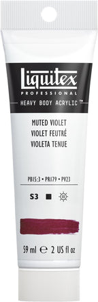 Liquitex Professional Heavy Body Acrylic Paint, 2-oz (59ml) Tube, Muted Violet