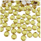 The Crafts Outlet 144pc Flatback Acrylic Rhinestones Round 10mm - Charcoal Gray