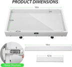Large Reusable Epoxy Resin Mold 18×12×3 Adjustable Clamping System – Ideal Resin Molds for Coffee Tables, Trays, Cutting Boards & DIY Projects