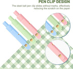 Ddaowanx Colorful Gel Pens, 0.5mm Fine Point Retractable,Colored Pens for Journaling and Sketching, Teacher Must Haves,Teacher School Supplies, Gifts for Nurse ﻿(12Pcs-Aesthetic+Vintage Colors)