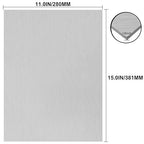 6061 T651 Aluminum Sheet Metal 11 x 15 x 1/8 (0.125”) Inch Heat Treatable Rectangle 3MM Flat Plain Aluminum Metal Plate for Crafting, Industrial, Covered with Protective Film