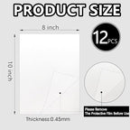 12pcs Sublimation Metal Photo Blanks 8x10 Inch - Make Your Permanent Photo Posters Signs, Sublimation Aluminum Blank for Crafters Small Businesses DIY Enthusiasts (Thickness 0.45mm)