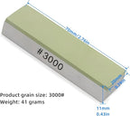 Small Travel-Portable Diamond Resin Sharpening Stone - 3000 Grit Whetstone Knife Sharpener