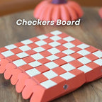 Pumpkin Game Set: Magnetic Chess Checkers, Cribbage, Dice Tower, Card Holder, Gourd Gambit Pumpkin Chess Expansion Pack for Gourd Games, 3D Printing Portable Adult Pumpkin Board Game Set(#1)