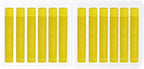 PATIKIL Lemon Yellow Oil Pastels, 12Pcs Soft Oil Crayons Creamy Pastels Stick Art Supplies for Art Painting Drawing Blending Graffiti for Artists Beginners