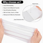 VINYL FROG Heat Transfer Vinyl Roll HTV Vinyl - 12" x12ft White Iron on Vinyl for T-Shirts, Heat Press Vinyl for DIY Craft Designs (White)