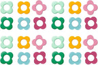 Multicolor Flower Shape Metal Stitch Markers Ring Mini Crochet Markers Knitting Markers for Weaving,Knitting