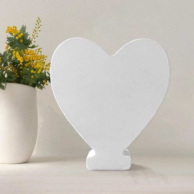 Wood Letters 4.3 Inch, White Unfinished Wood Letters for Graft, Wooden Letters for Wall Decor, Standing Letters for Bedroom, Home, Birthday, Party, DIY Graft (Love)