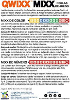 Gamewright Qwixx Mixx - Genuine Enhanced Game Play Add-On Replacement Scorecards for Qwixx - A Fast Family Dice Game, 8 + years