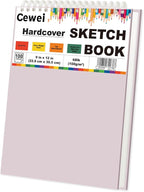Cute Sketch Book for Kids Ages 8-12 Girls, 1 Pack-100 Sheets Purple Sketch Book 9x12, 68lb/100gsm Cute Sketchbook for Girls, Spiral Sketch Pads for Drawing, Art Supplies for Teens.